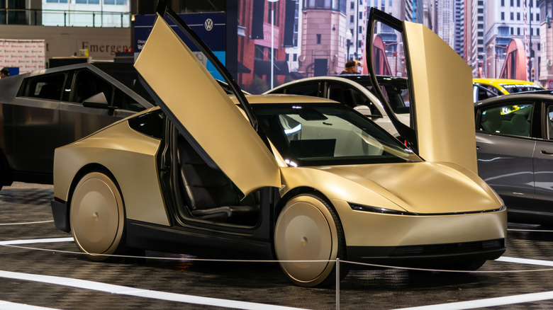 Cybercab on display
