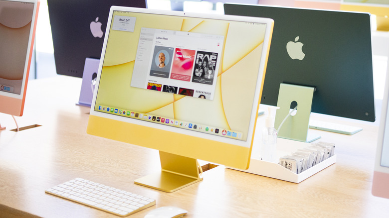 Apple iMac with M1 chip.