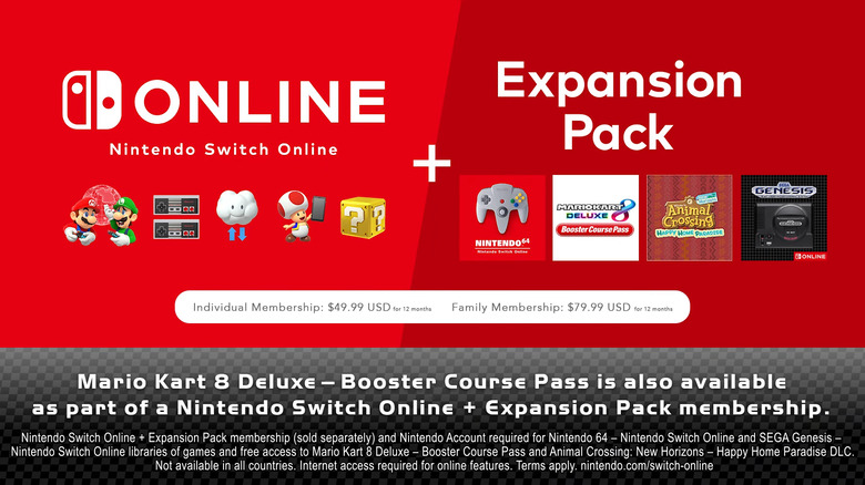 Nintendo Switch Online + Expansion Pack