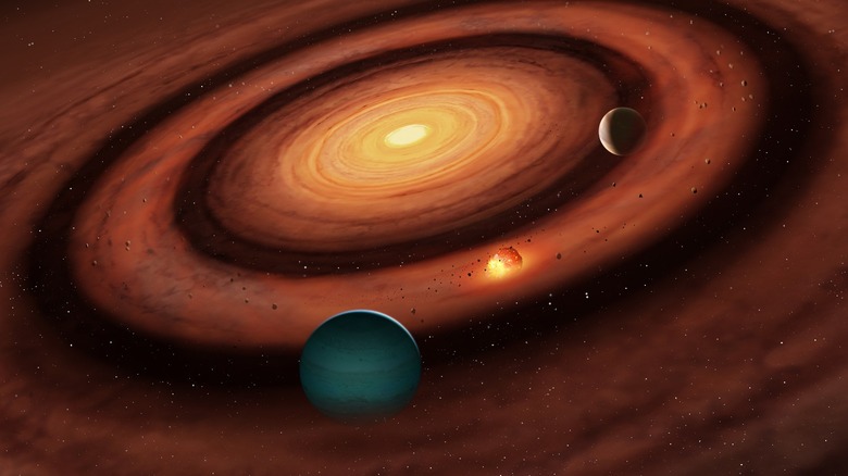 planet formation per sandwich theory