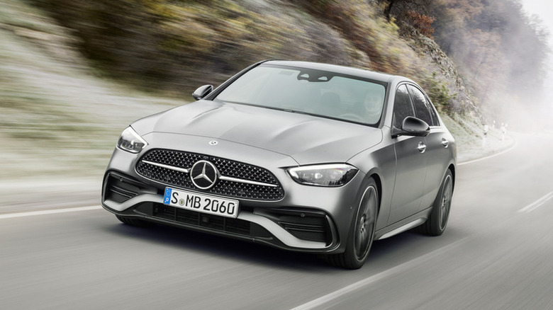 Mercedes-Benz C-Class on the road