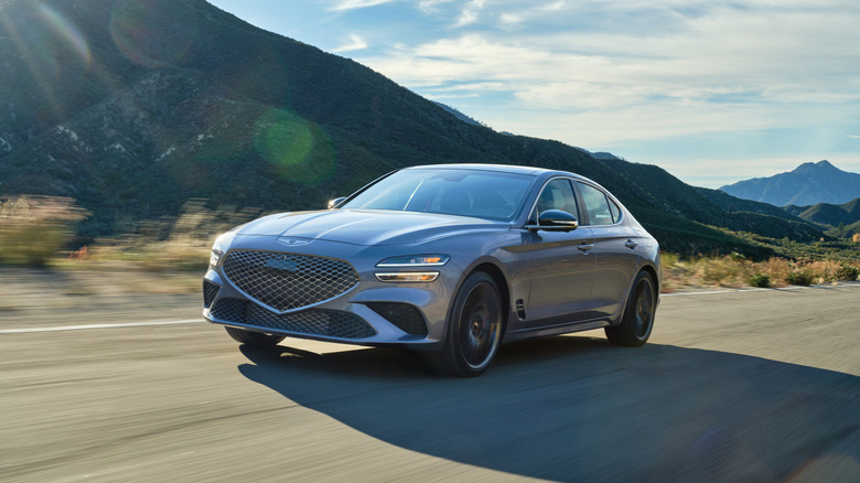 A side on shot of the 2026 Genesis G70
