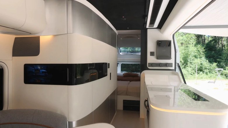 skydream caravan's smart trailer interior
