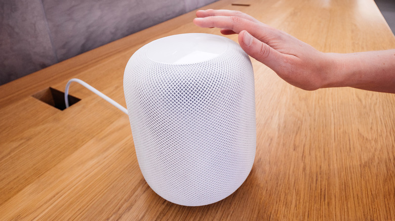 Homepod with hand