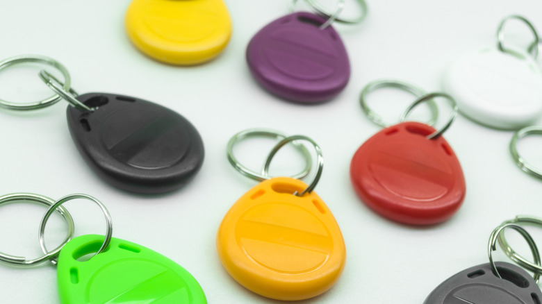 NFC tags in different colors