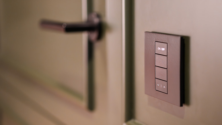 smart button on wall