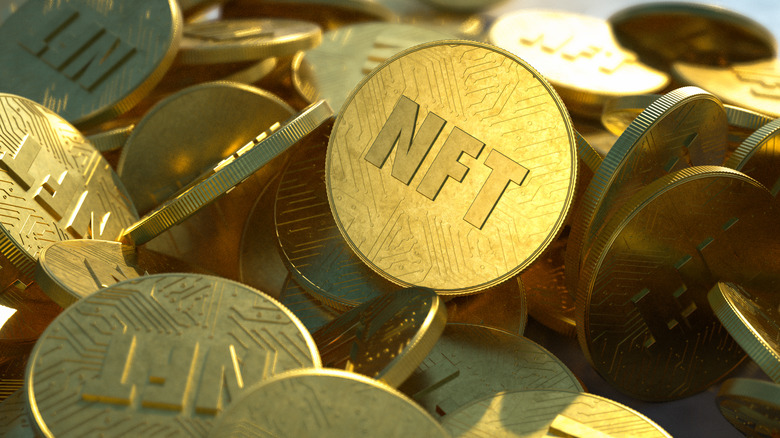 NFT on gold coins