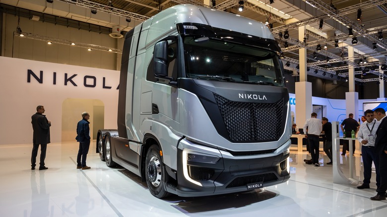 nikola tre truck showroom