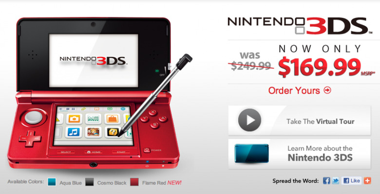 Nintendo 3DS Price Cut To $169.99 - SlashGear