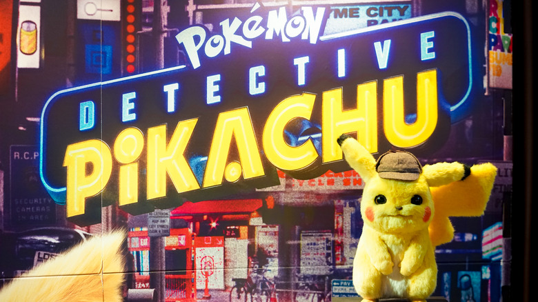 Detective Pikachu mascot and title