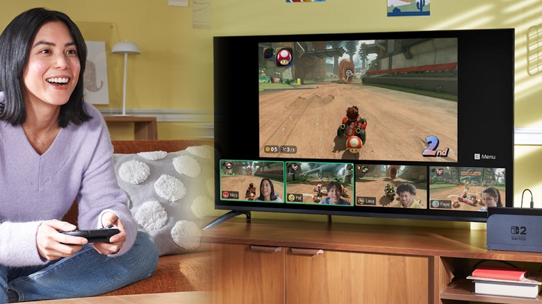 nintendo switch 2 mario kart multiplayer gamechat