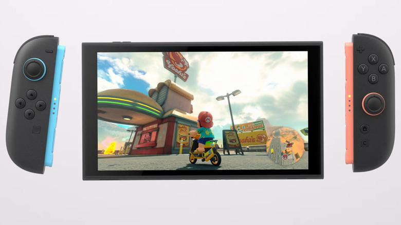 Nintendo Switch 2 with detached Joy-Con 2 controllers