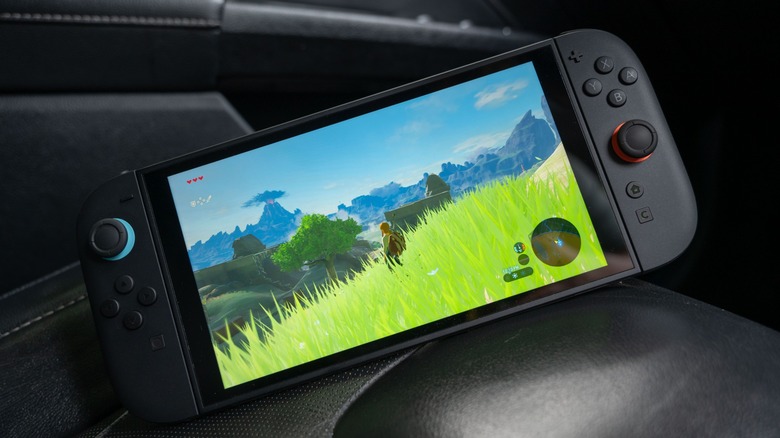 The Nintendo Switch 2 running Legend of Zelda: Breath of the Wild.