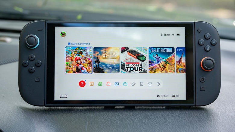 The Nintendo Switch 2 home screen.