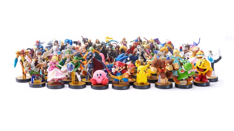 collection of Amiibo figures