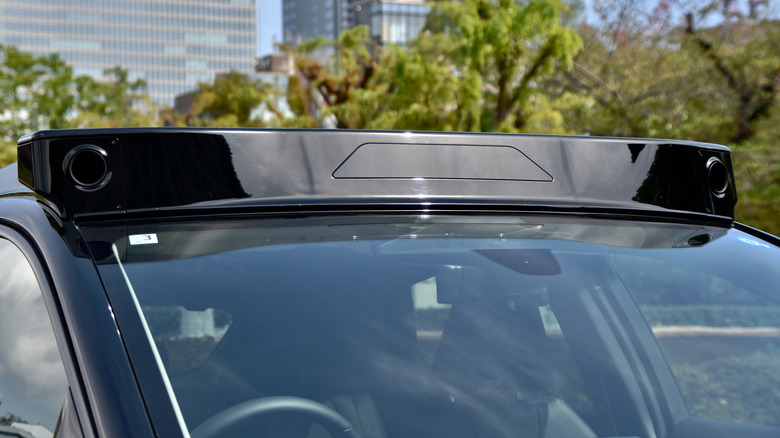 Nissan Ariya ProPilot demo vehicle sensors.