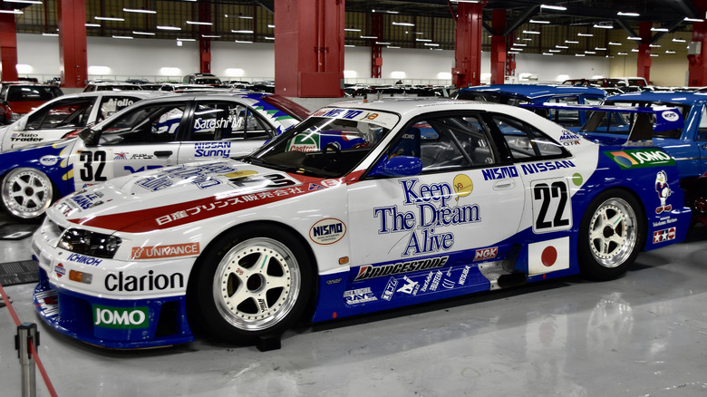 1995 Nissan Skyline GT-R LM at Nissan Heritage Collection museum.