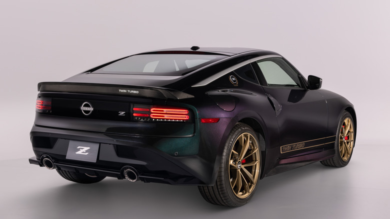 2026 Nissan 400Z Heritage Edition, rear-right three-quarter view