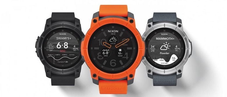 Nixon debuts Android smartwatch with 100-meter water resistance