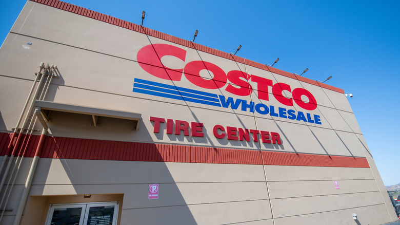 The exterior of a Costco Tire Center