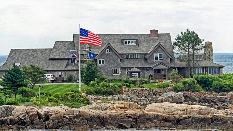 Landscape view of the Walker's Point Bush compound