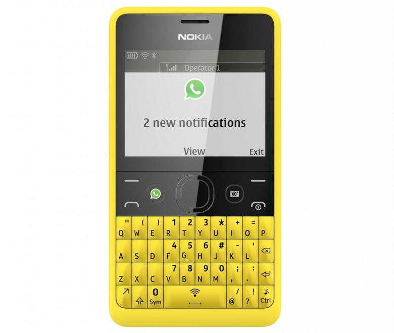 Nokia Asha 210 Yellow_DualSIM_Whatsapp