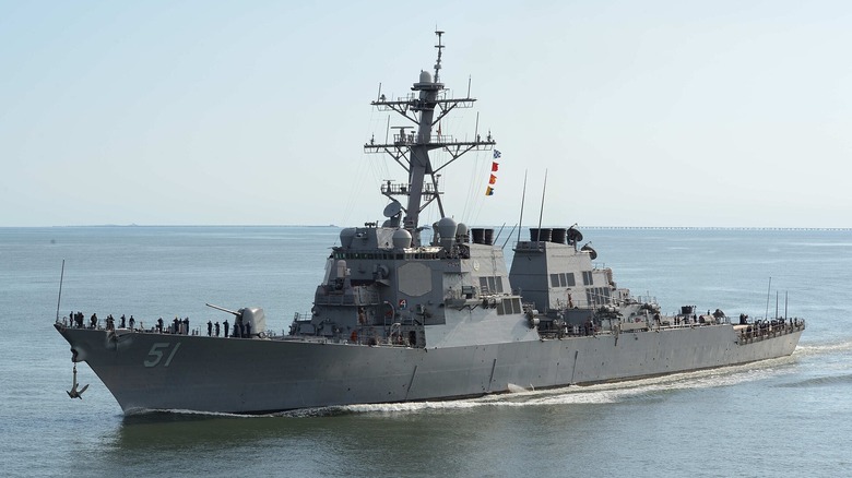 The USS Arleigh Burke at sea
