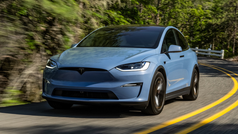2026 Tesla Model X on the road