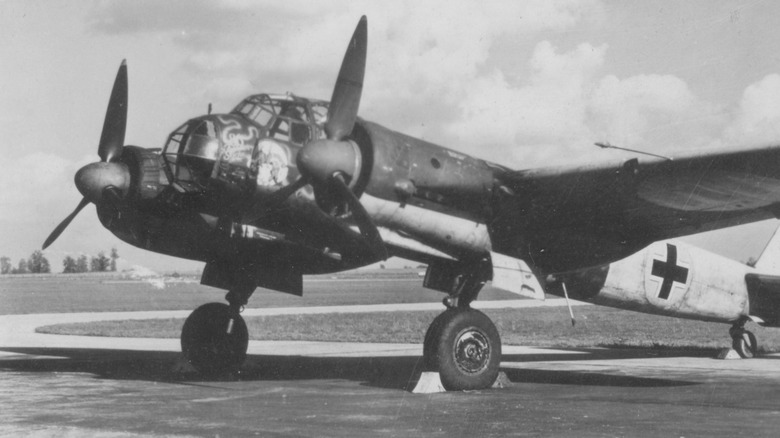 Junkers Ju 88 Medium bomber on airfield