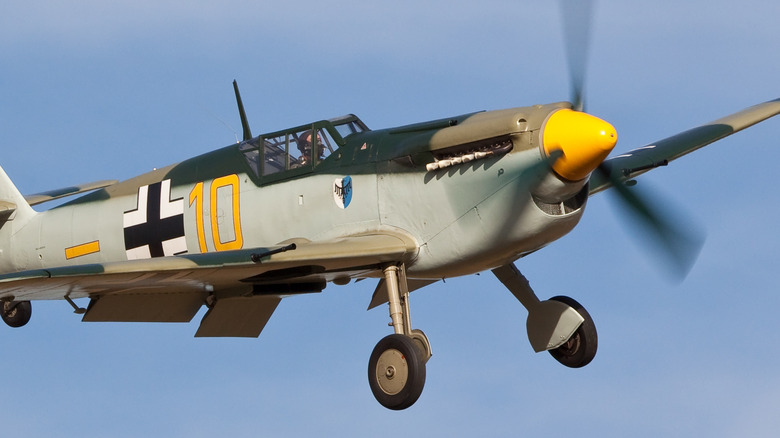 Messerschmitt Bf109 in flight