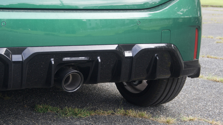 Mini Cooper JCW exhaust detail