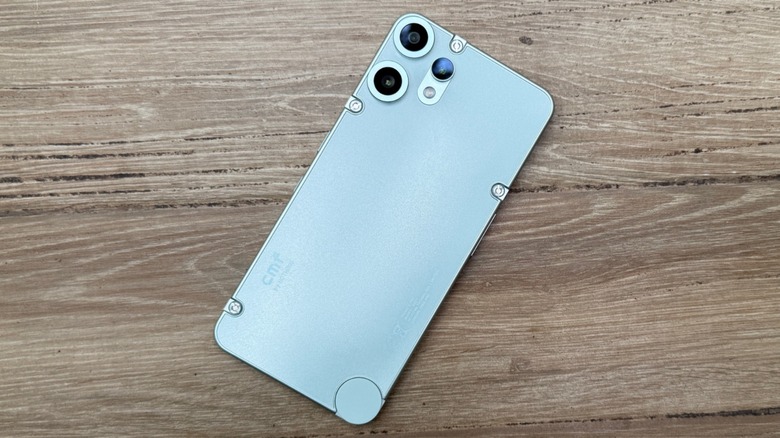 Holding the CMF Phone 2 Pro.