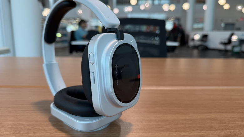 Nothing Headphone (1) Pro on a table showing the controls