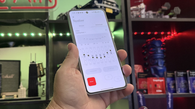 Nothing Headphone (1) Equalizer settings on a phone