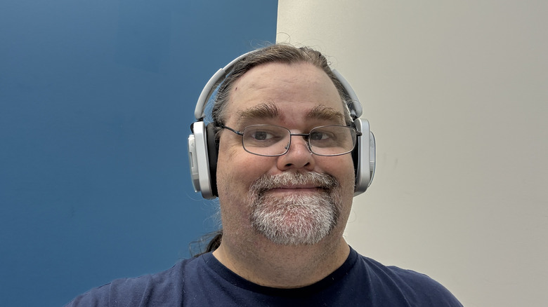 Nothing Headphone (1) on a man's head