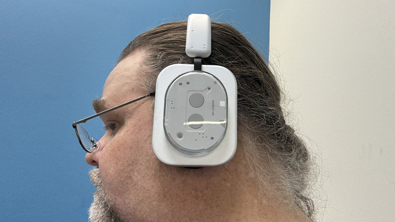 Nothing Headphone (1) on a man's head