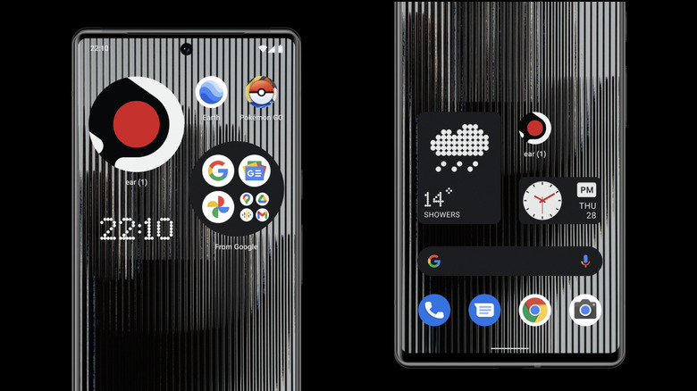 Nothing Android launcher screenshots