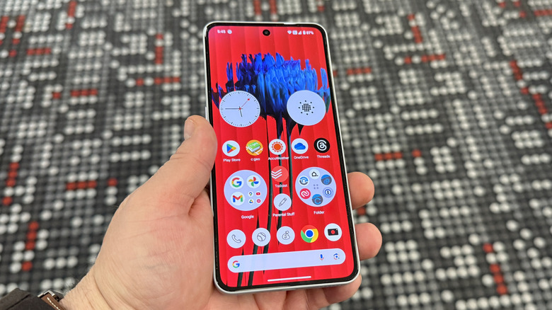 Nothing Phone (3a) Pro in a man's hand