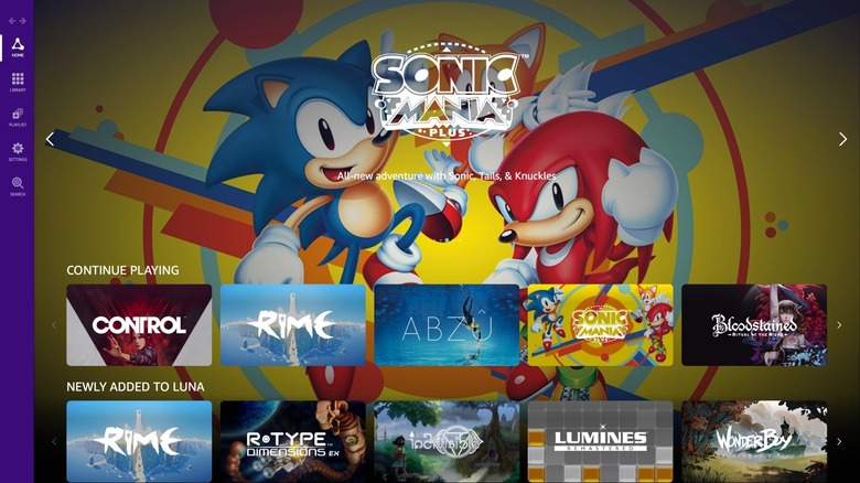 Sonic Mania on Amazon Luna