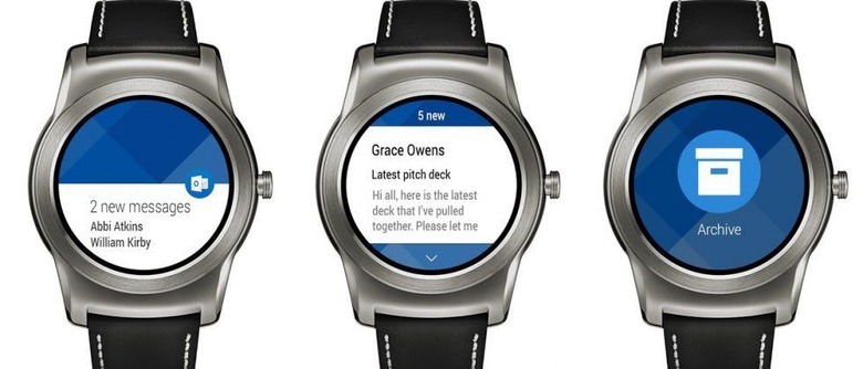 Now you can manage Outlook email on Android Wear