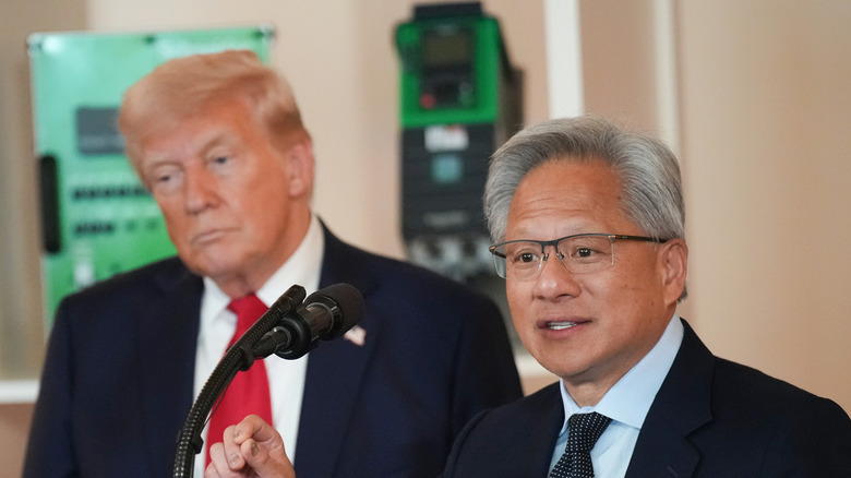 Jensen Huang and Donald Trump