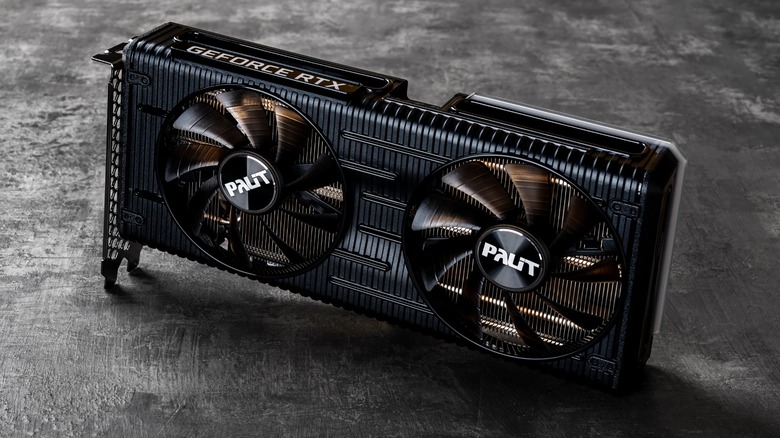 An Nvidia GeForce RTX graphics card