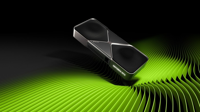 NVIDIA GeForce RTX 5090 on display