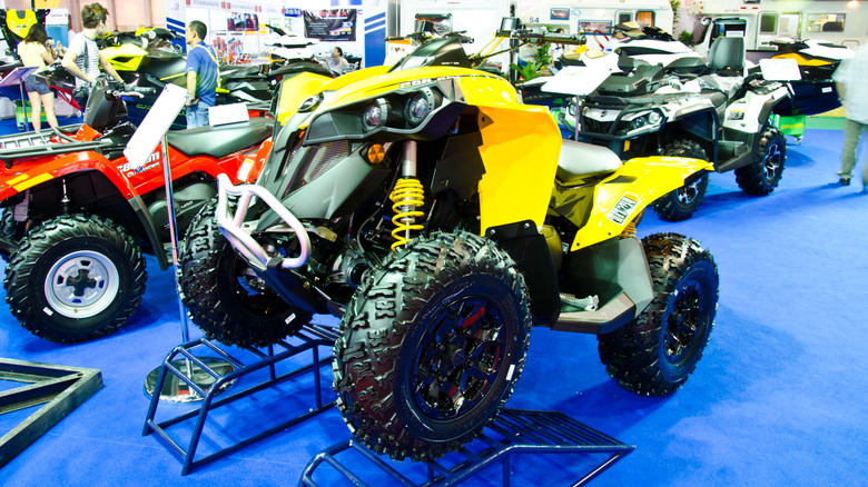 The Can-Am Renegade 1000 ATV on display