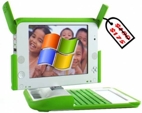 OLPC pricetag, Windows