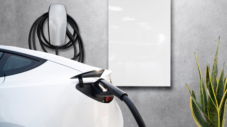 Tesla EV charging at home