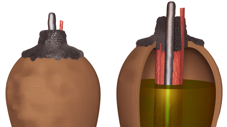 Drawing of a Baghdad Battery
