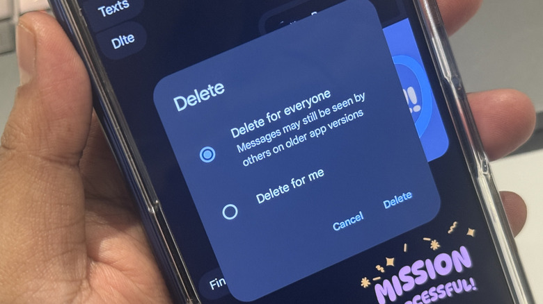 Unsend feature in Google Message.