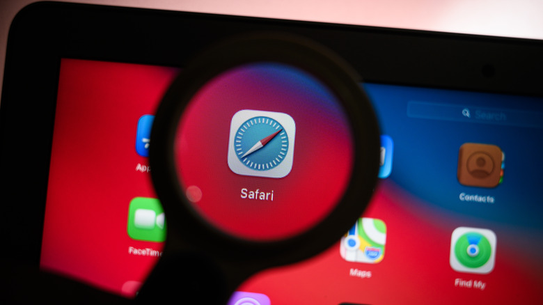 Safari browser icon on macOS.