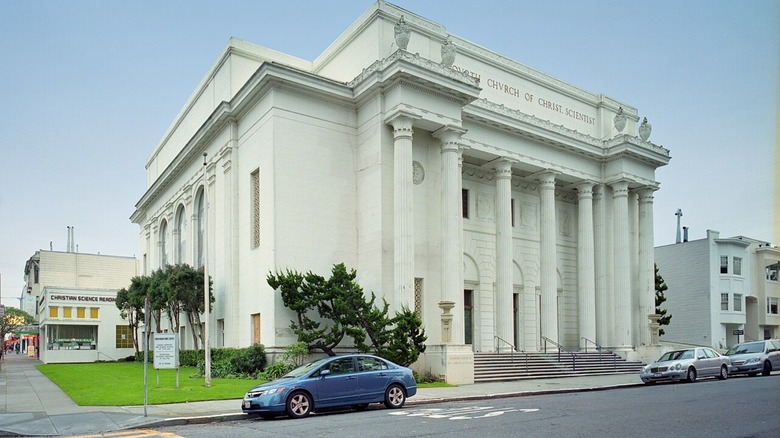 Exterior of the Internet Archive headquarters.